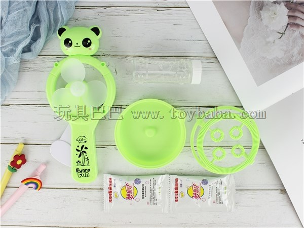 Bubble panda hand fan