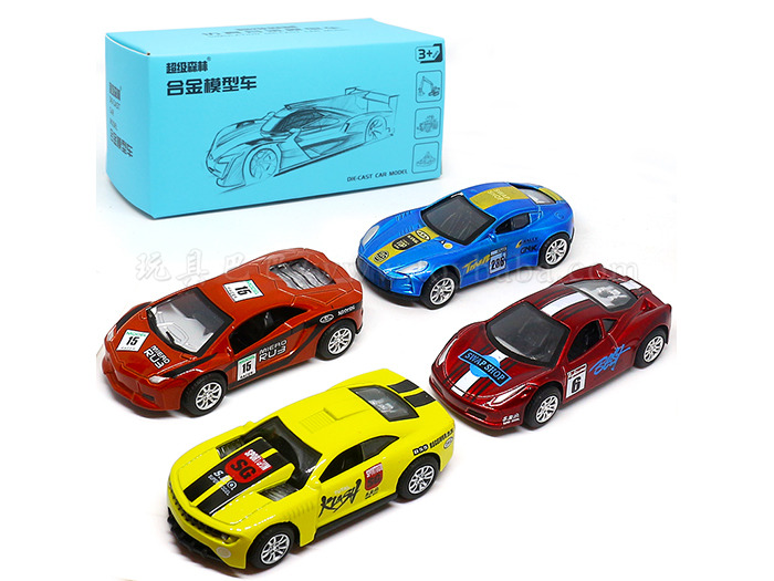 Huili racing (4 models) alloy car toys