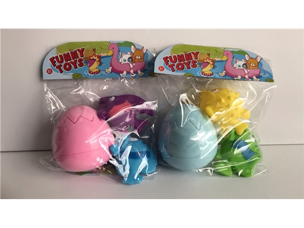 Spray dinosaur eggs with enamel fish doll toys