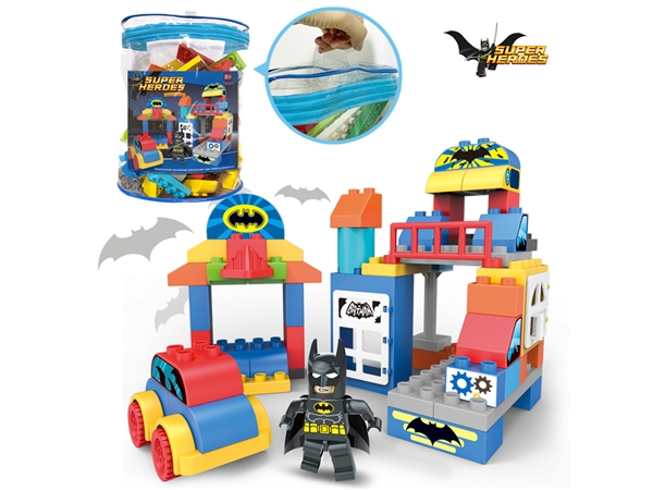 Batman compatible LEGO large particle building blocks (55pcs)