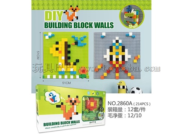 Building block wall (214cs)