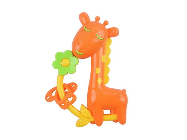 Giraffe can boil bell ringing baby toy tooth bite