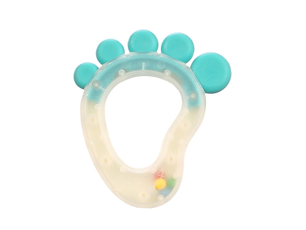 Soft rubber feet can be boiled bell ringing baby toy teeth bite
