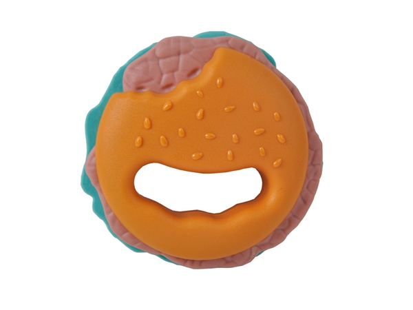 Hamburger boiled bell ringing baby toy tooth bite