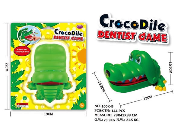 Trickster bite crocodile