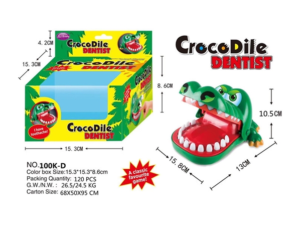 Trickster bite crocodile