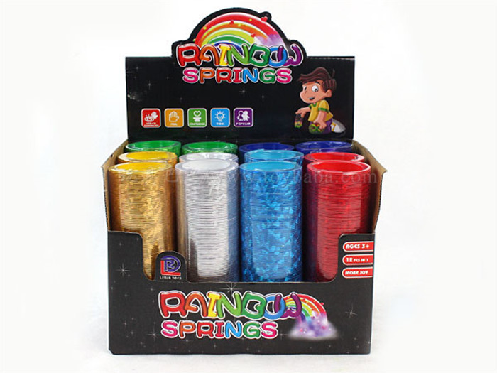 12 bronzed rainbow circle educational toys novelty toys