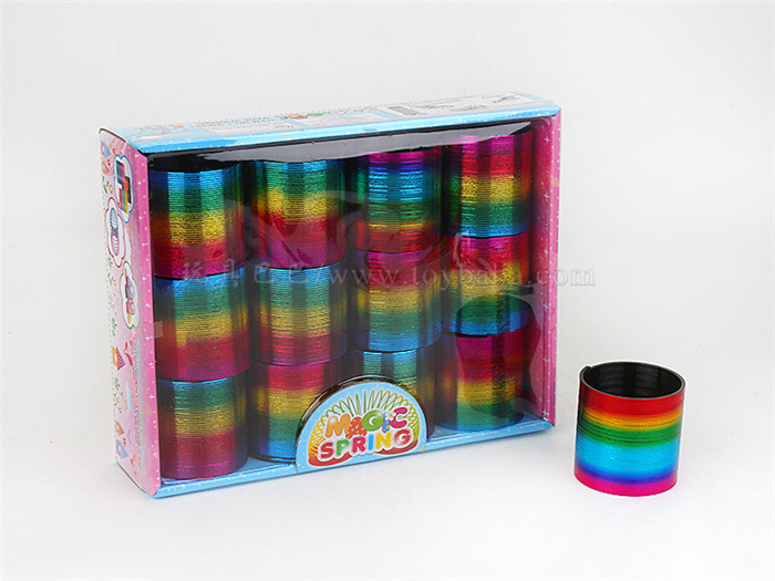 12 horizontal bronzing rainbow circle educational toys novelty toys