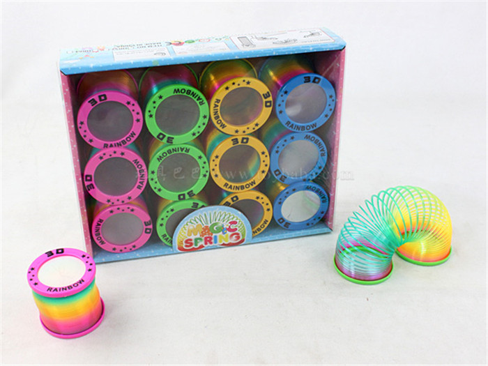 12 3D light rainbow circle educational toys novelty toys