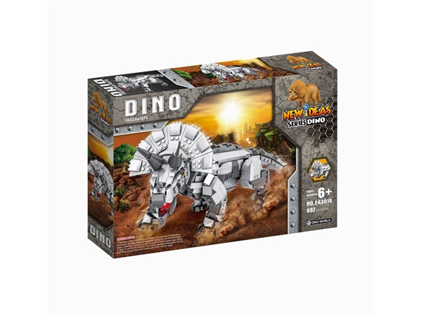 New dinosaur assembled building blocks (697pcs, single)