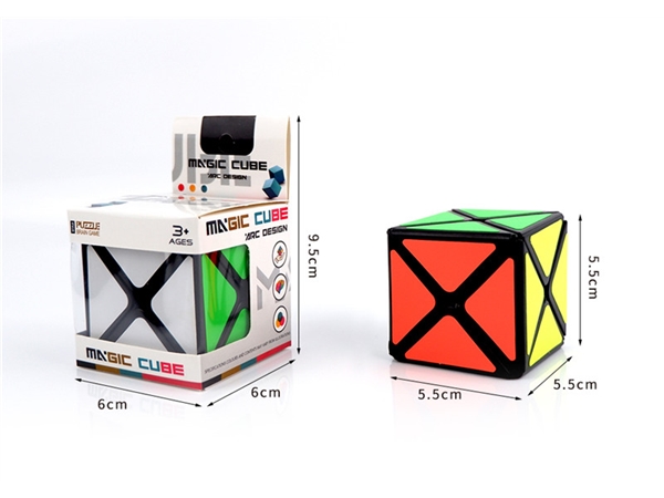 5.5cm eight axis * black background labeling magic cube