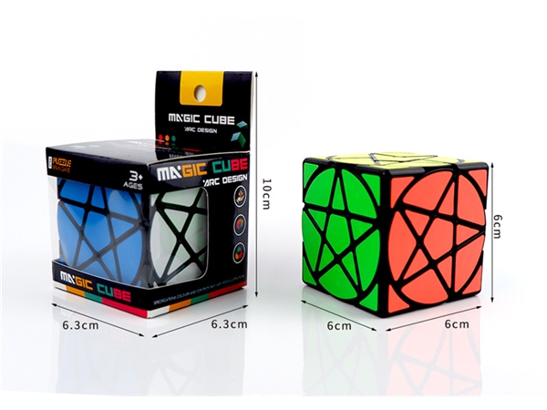 Star black background labeling Rubik’s Cube