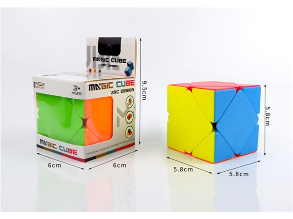 Solid color oblique magic cube