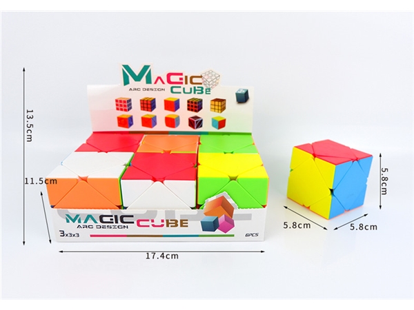 Solid color oblique magic cube