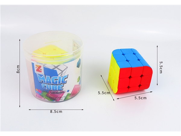 Solid color cubic cube