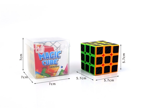5.7cm solid color pasted carbon fiber film fully enclosed third-order intelligence cube