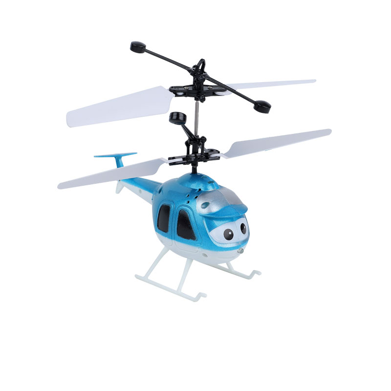 Cartoon aircraft blue induction aircraft