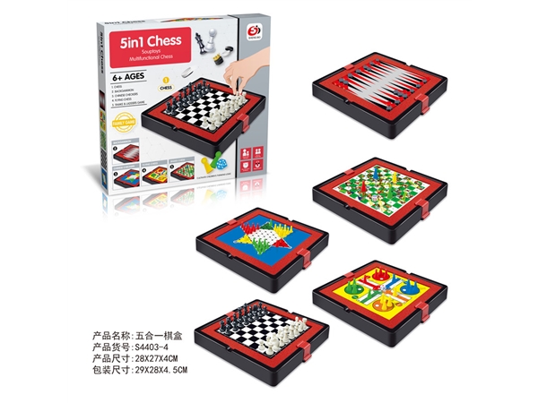 Five in one chessboard