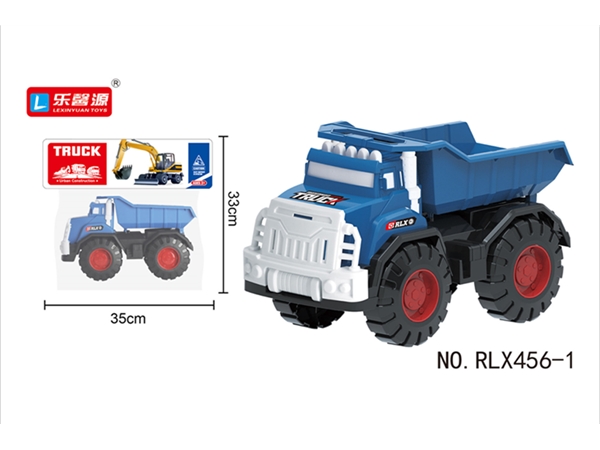 Xinle’er taxiing project dump truck (blue and white)