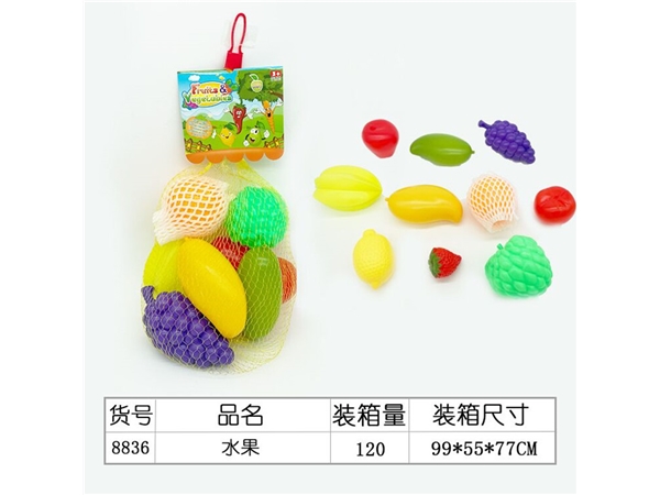Simulated fruit set bottle blowing toy