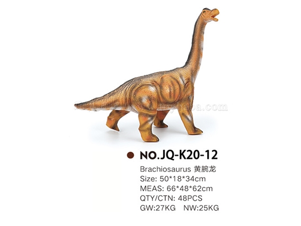 Yellow Brachiosaurus with IC sounding, enamel and cotton filling