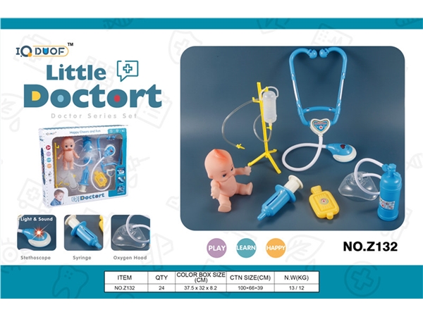 Medical tools IC stethoscope with light family toys