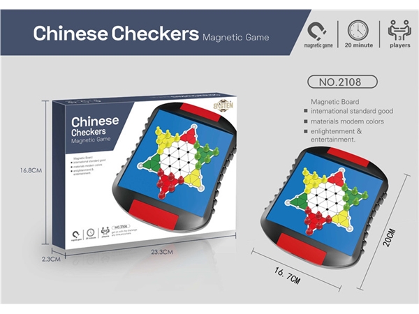 Magnetic Chinese checkers