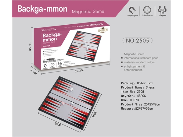 Magnetic backgammon