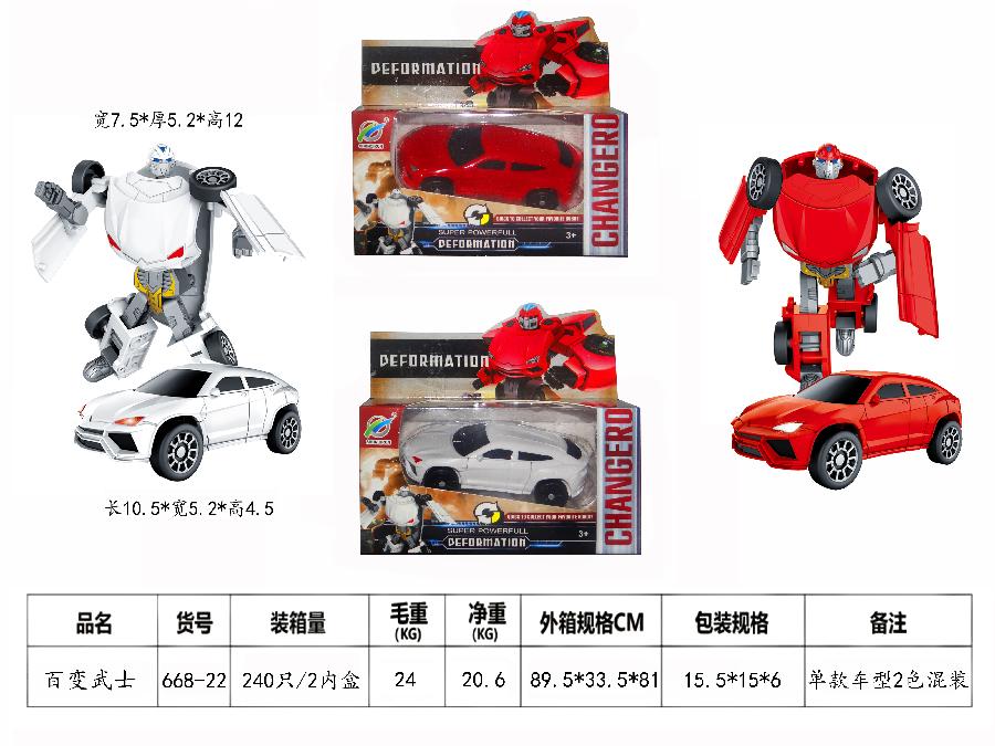 Car deformation robot boy model toy