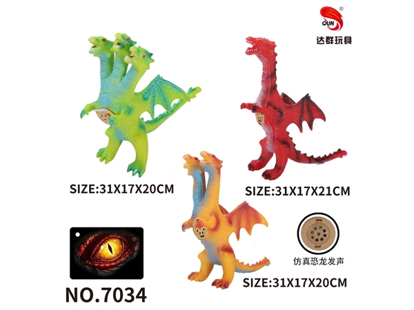 12 inch enamel palm flying dragon (3 mixed pack with IC call) dinosaur toys