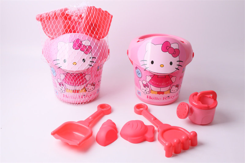凯蒂猫桶7件套沙滩玩具