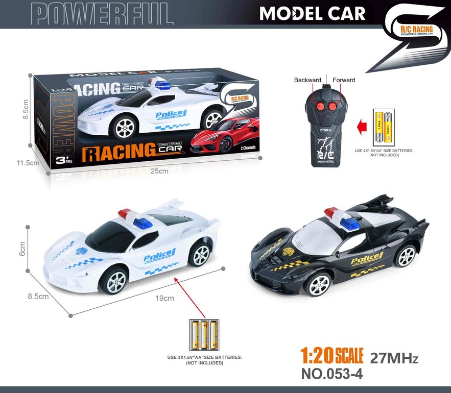 27MHz 1:20二通法拉利遥控警车(不包电)