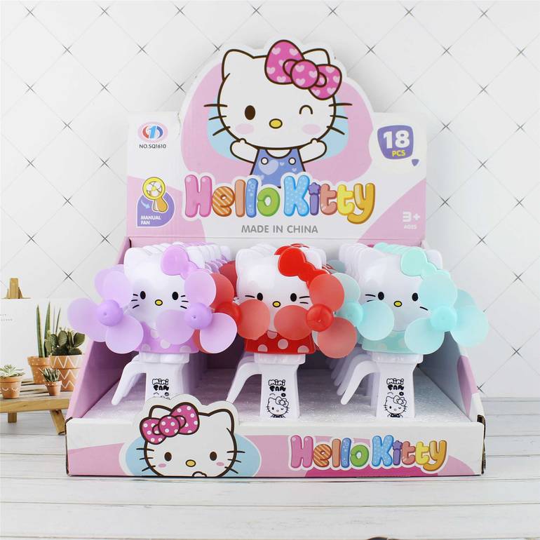 KT猫小双头手压风扇（18PCS)