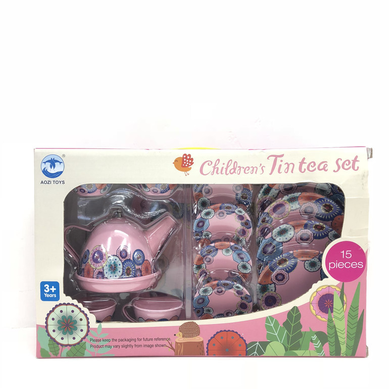 纯色粉红茶具