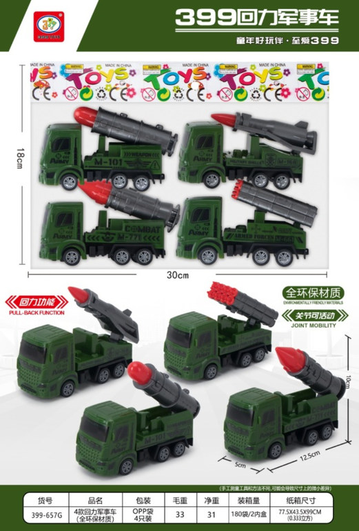 4款回力军事车