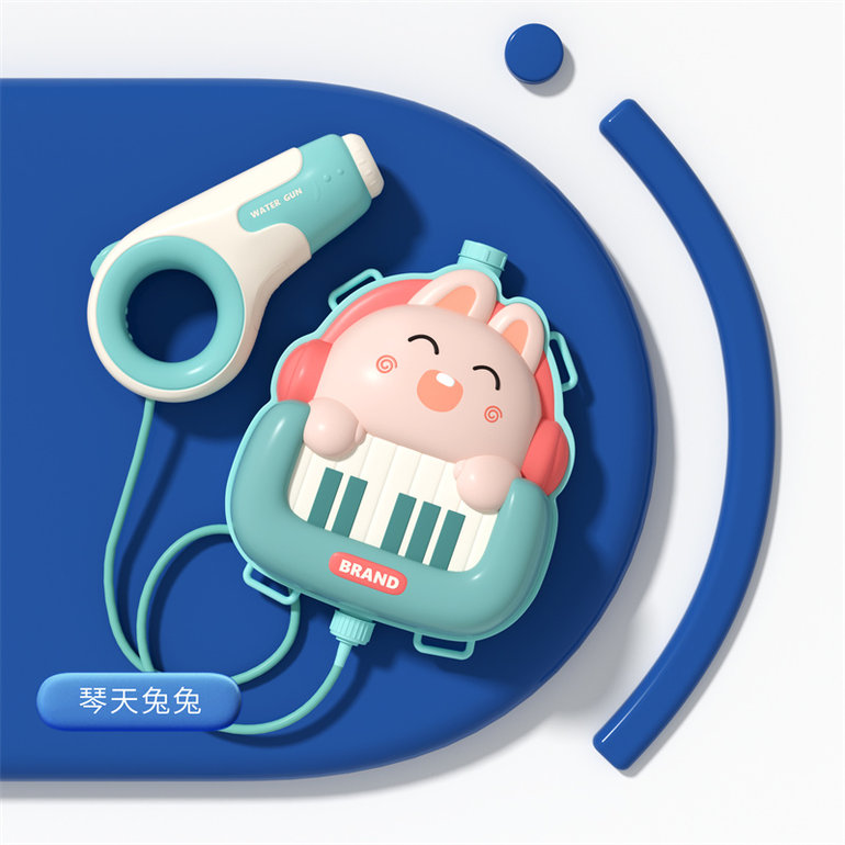琴天兔兔背包电动水枪玩具夏日玩具