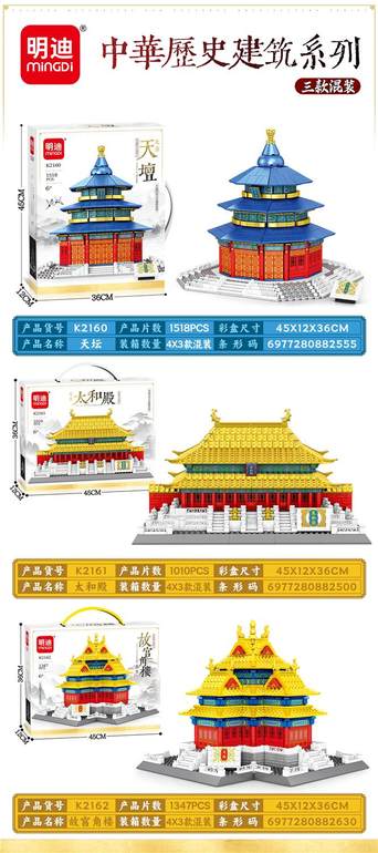 天坛，太和殿，故宫角楼-喷镀