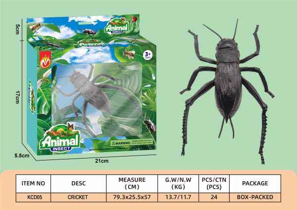 蟋蟀儿童仿真昆虫套装 昆虫玩具