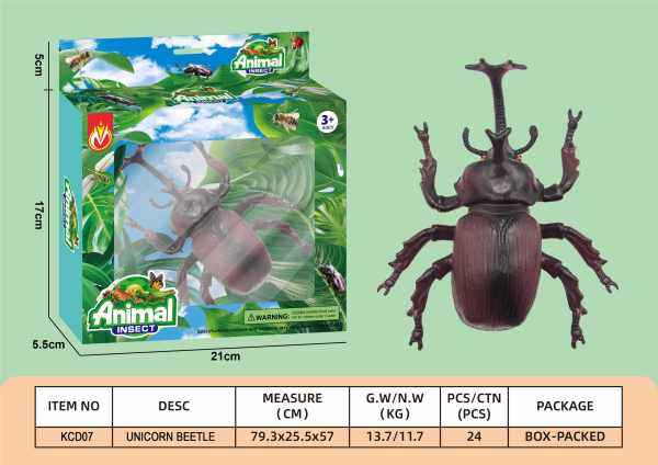 独角仙儿童仿真昆虫套装 昆虫玩具