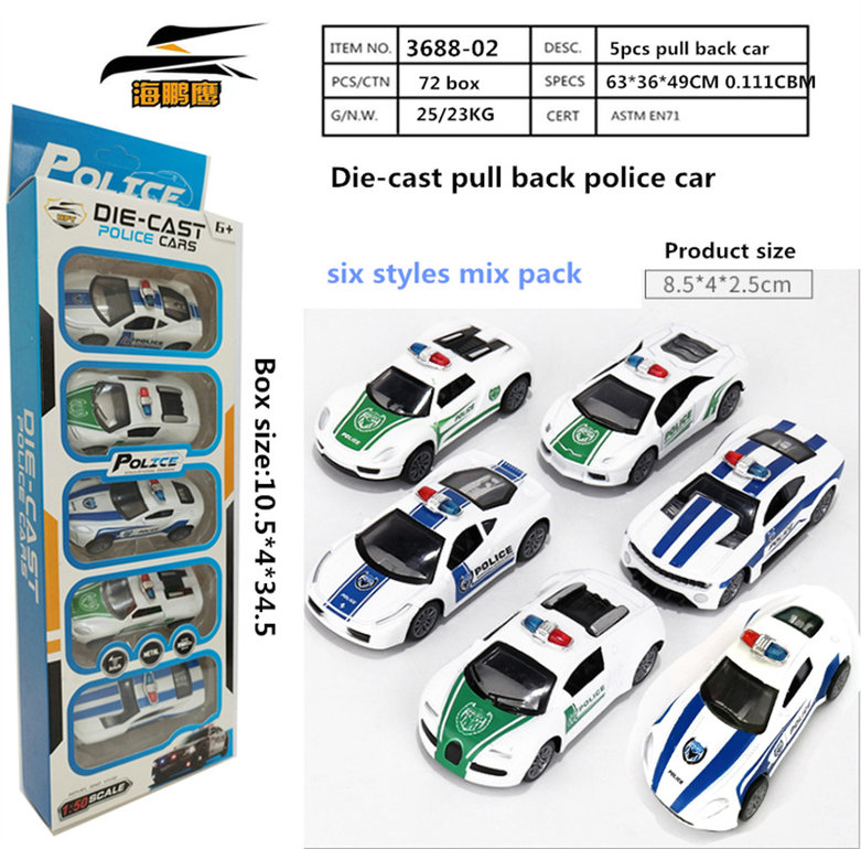 5metalpolicecars,pullback