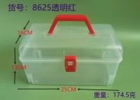 收纳盒 收纳箱 永汇乐塑料制品厂 工具盒（透明红）