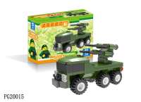 品格 军用导弹车  兼容乐高积木玩具