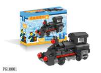 品格 蒸汽火车头 兼容乐高积木玩具