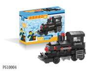品格 蒸汽火车头  兼容乐高积木玩具