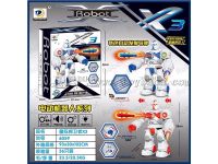 机器人系列：星际捍卫者X3  电动、灯光、发射导弹、旋转