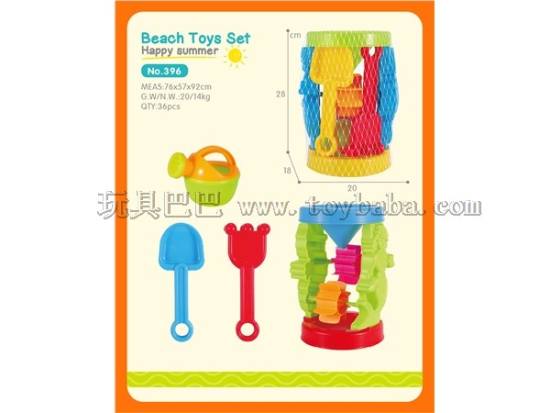 沙滩沙漏玩具沙滩玩具夏日玩具戏水玩具4件装