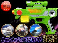 厂家直销 电动太空声投影枪 NO.8636-1 热销儿童玩具