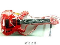触摸音乐吉他(大红） 玩具乐器吉它