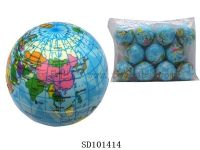 6.3cmPU球（地球) 12PCS