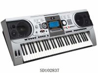 61键力度感应标准键盘液晶显示电子琴，MIDI输入输出接口，配乐谱架、电源适配器,颤音轮、滑音轮功能